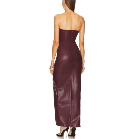 NWT MICHAEL COSTELLO x REVOLVE Jake Dress in Plum - Picture 2 of 4